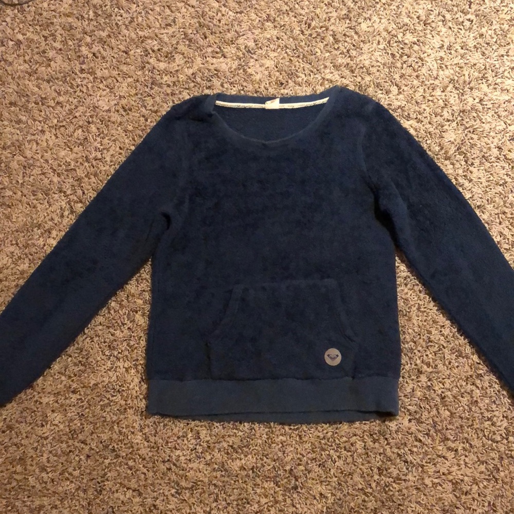 Fuzzy blue ROXY sweatshirt